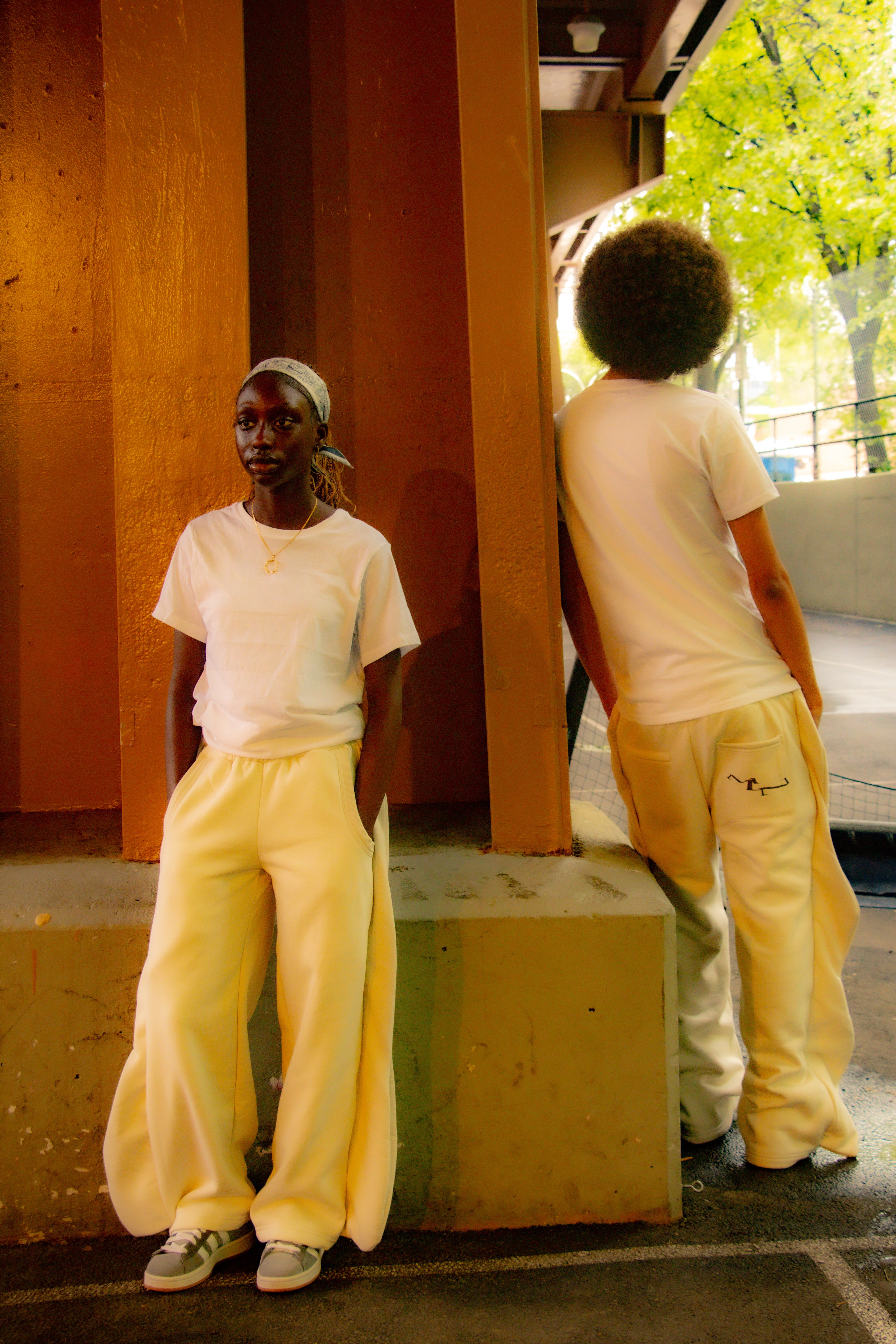 Frilled Sweatpants V1 'White'